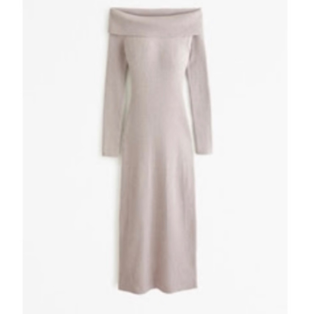 Abercrombie & Fitch Off the Shoulder Knit Sweater Dress M